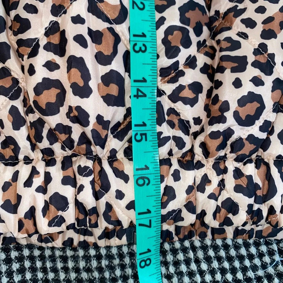 Zara cheetah print lightweight puffer crop Jacket - Picture 9 of 10